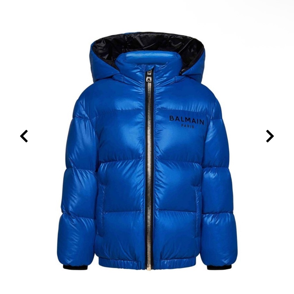 Balmain Vibrant Blue Hooded Jacket